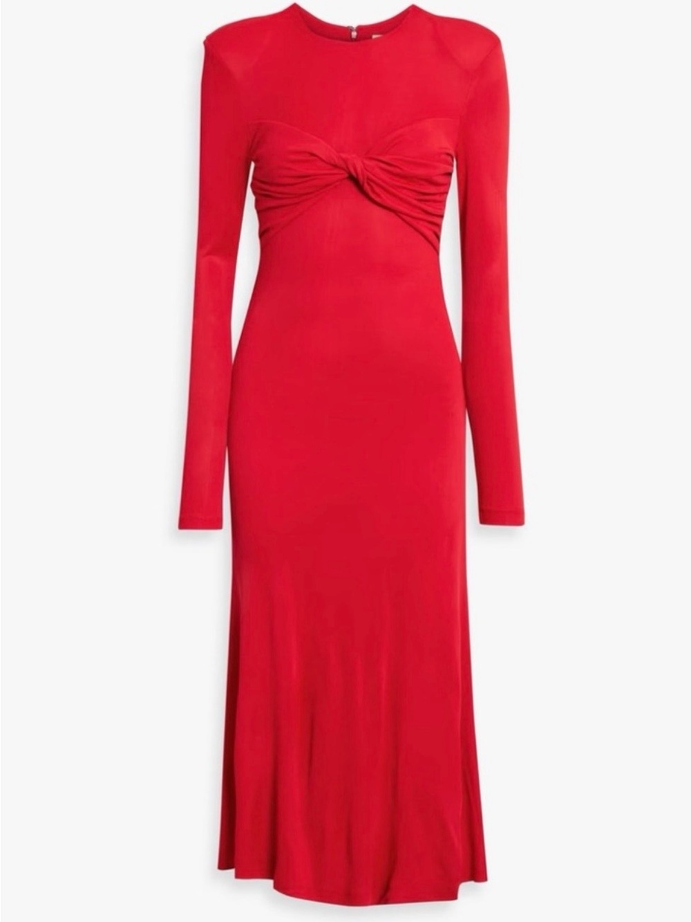 FARM Rio Red Long-Sleeve Twist-Front Dress